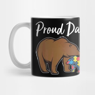 Proud Autism Dad Fathers Day Mug